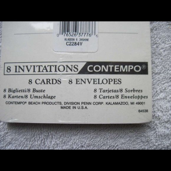 Disney's Aladdin Join Us For A Party Jasmine Invitations Contempo Birthday Event - Picture 3 of 4